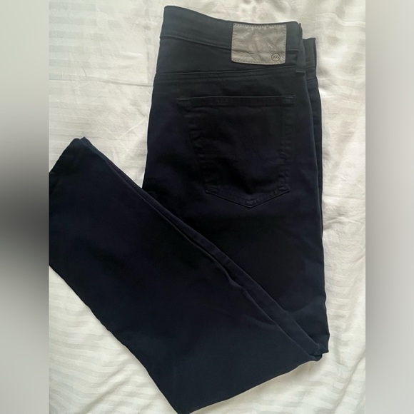 AG Adriano Goldschmied The Everett Slim Straight Pants Mens 36 x 32 Navy Blue - Picture 1 of 7